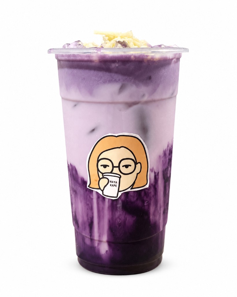 Ube Cream N' Cheese — creamy ube drink with cheese topping